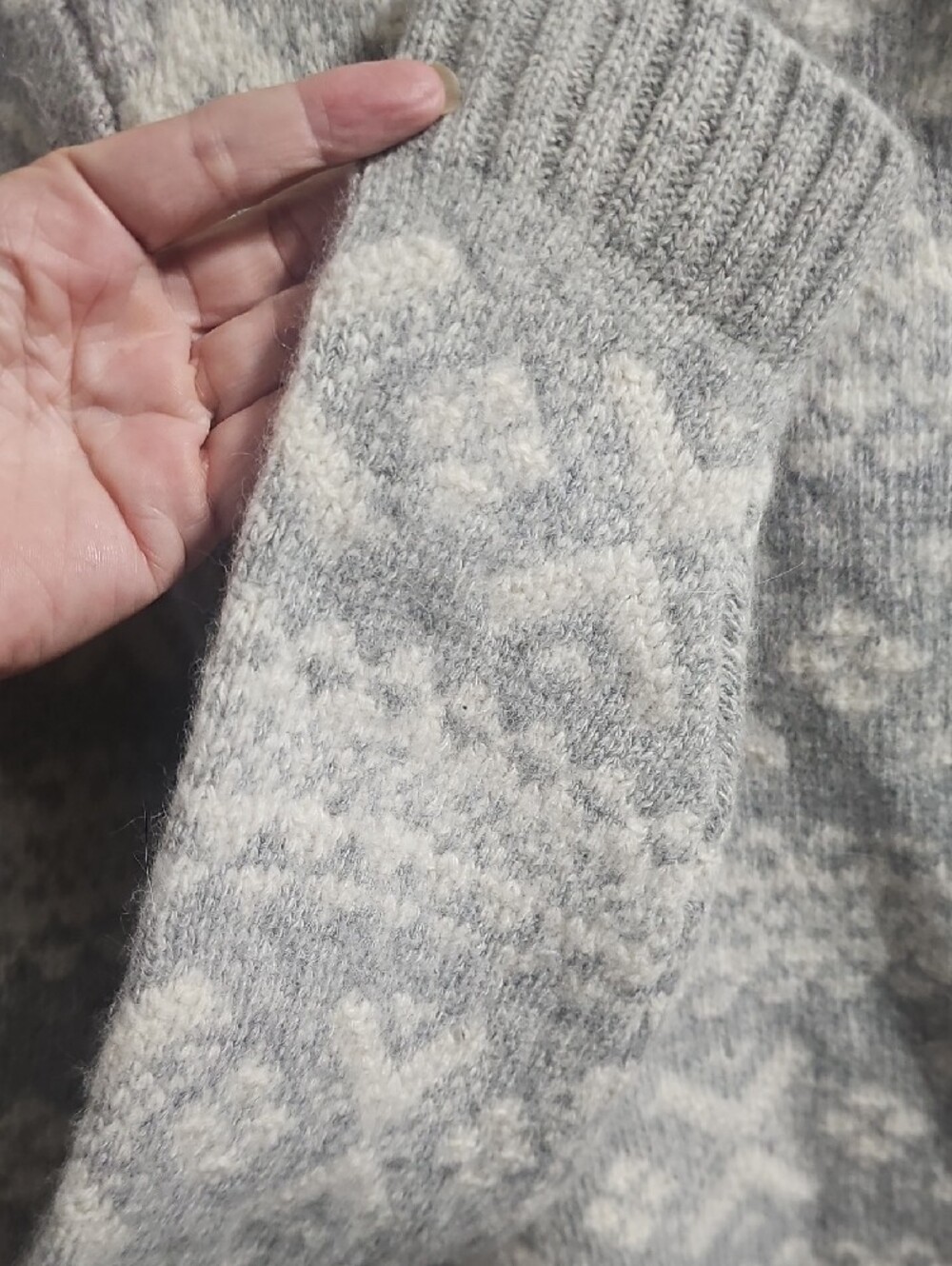 Lauren Ralph Lauren  Wool And Angora Fair Isle Crewneck Sweater - Picture 2 of 4